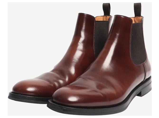 Church's Botas Chelsea de cuero marrón cepillado - talla EU 38 Castaño - vista 2