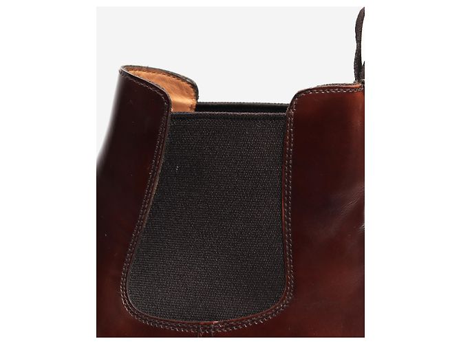 Church's Botas Chelsea de cuero marrón cepillado - talla EU 38 Castaño - vista 3