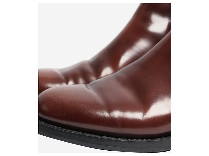Church's Botas Chelsea de cuero marrón cepillado - talla EU 38 Castaño - vista 6