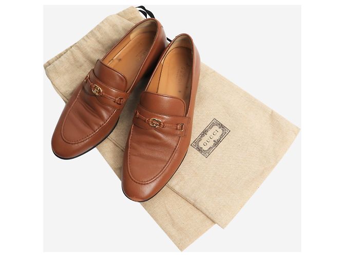 Gucci Mocassini in pelle tan - taglia EU 38 Marrone - vista 6