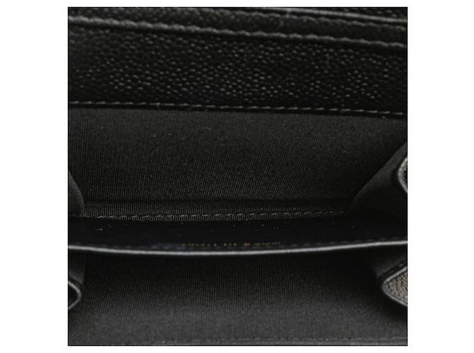 Portafoglio a catena Boy Matelassé Chanel in pelle caviar nera Nero - vista 5