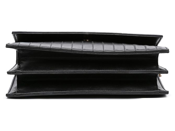 Borsa a tracolla Victoire in pelle di vitello trapuntata nera di Saint Laurent Nero - vista 3