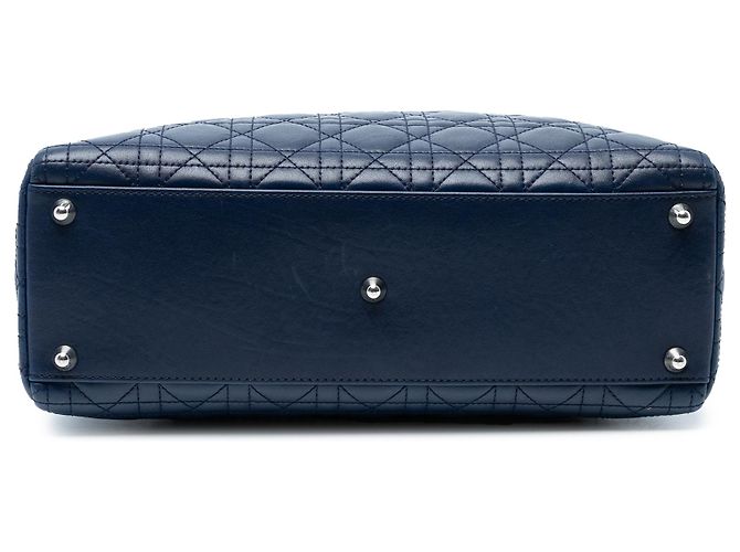 Dior Blau Große Lammleder Cannage Lady Dior - Ansicht 3