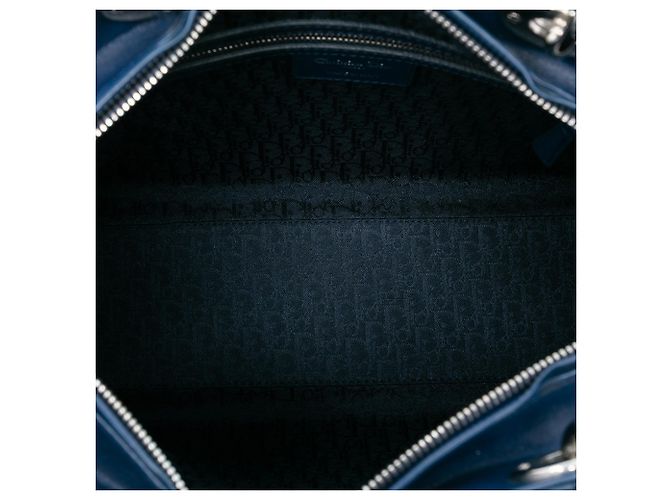 Dior Blau Große Lammleder Cannage Lady Dior - Ansicht 4