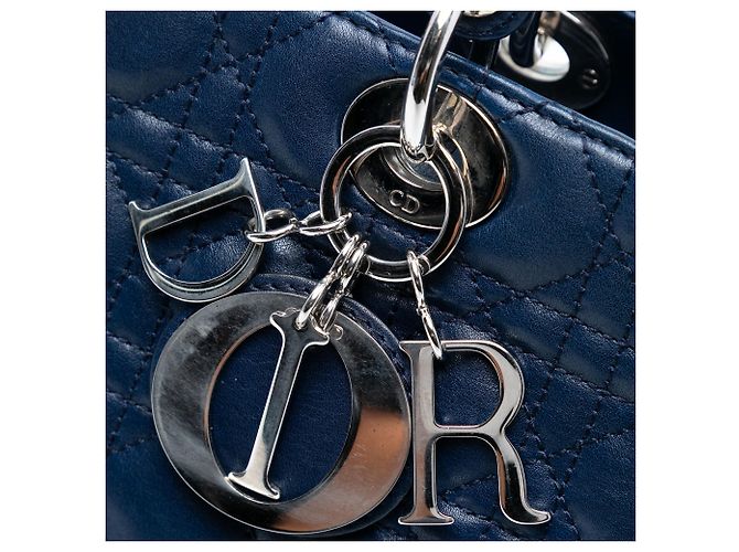 Dior Blau Große Lammleder Cannage Lady Dior - Ansicht 6