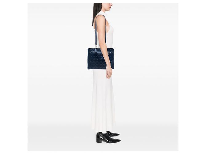 Dior Blau Große Lammleder Cannage Lady Dior - Ansicht 7
