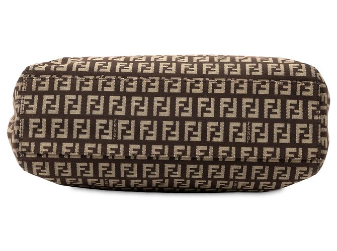 Fendi Braune Zucchino Canvas Tasche - Ansicht 3