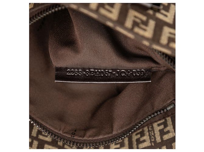 Fendi Braune Zucchino Canvas Tasche - Ansicht 5