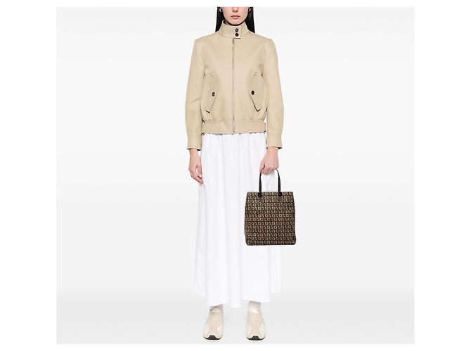 Fendi Braune Zucchino Canvas Tasche - Ansicht 7