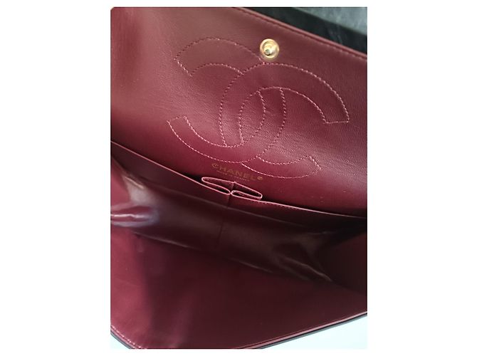 Borsa Chanel 2.55 in pelle di agnello nera con finiture oro Nero - vista 11