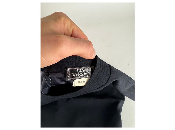 Vintage Gianni Versace Top Schwarz M - Ansicht 4