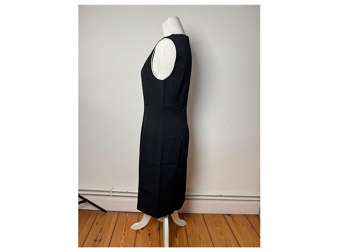 Vintage Balenciaga Kleid Schwarz Weiß 38/M - Ansicht 2