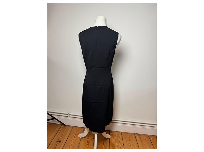 Vintage Balenciaga Kleid Schwarz Weiß 38/M - Ansicht 3