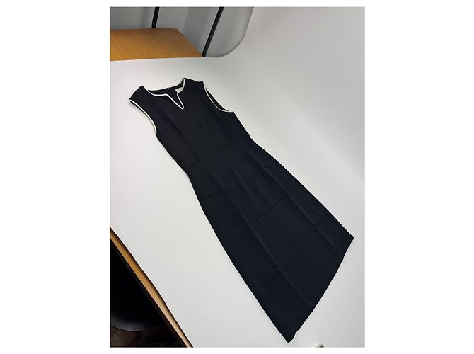 Vintage Balenciaga Kleid Schwarz Weiß 38/M - Ansicht 4
