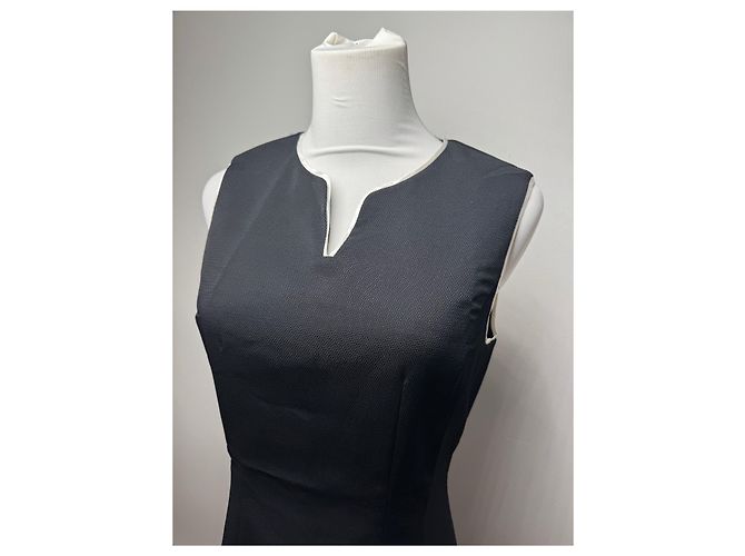 Vintage Balenciaga Kleid Schwarz Weiß 38/M - Ansicht 8