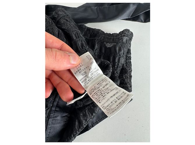 Trench coat trasparente vintage Courreges nero M - vista 12