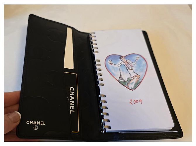 Chanel Portaagenda. Negro - vista 4