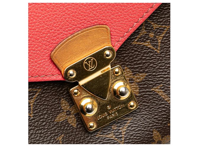 Louis Vuitton Monogram Pallas Chain Schultertasche Braun Pink - Ansicht 5
