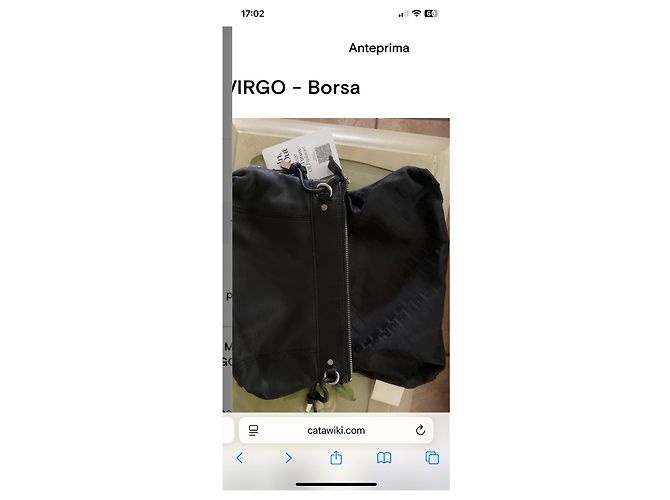Ferré Milano Borsa a spalla nera in pelle Nero - vista 3