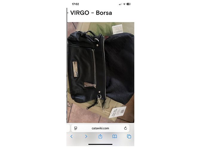 Ferré Milano Borsa a spalla nera in pelle Nero - vista 5