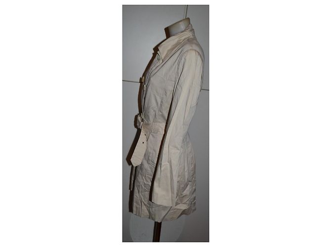 Max Mara Trenchcoat Beige Baumwolle - Ansicht 3