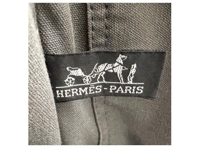 Toto Bag Hermès Hèrmes Tote Canvas PM Grau - Ansicht 16