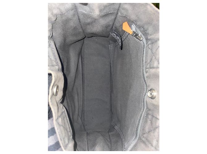 Toto Bag Hermès Hèrmes Tote Canvas PM Grau - Ansicht 17