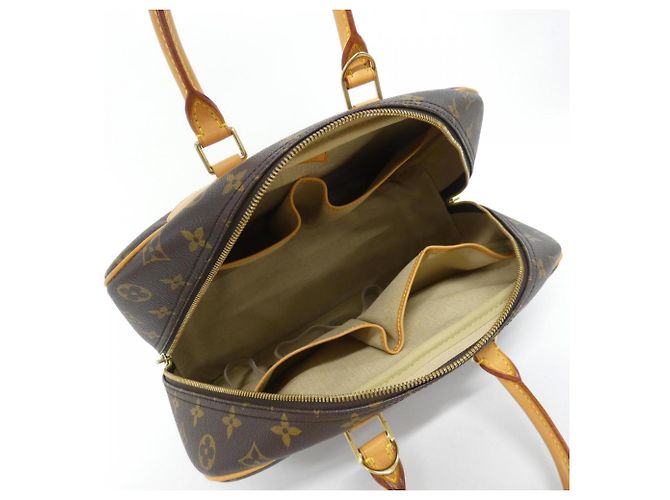 Louis Vuitton Monogram Bowling Vanity Handbag Brown - view 6