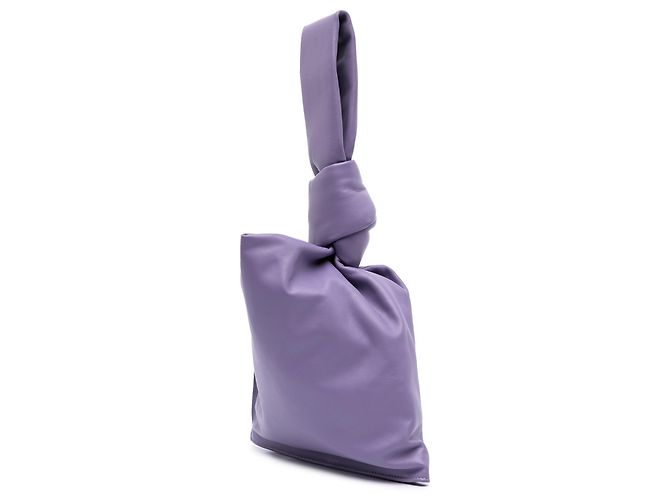 Borsa BV Twist Mini in vitello viola di Bottega Veneta Porpora - vista 2