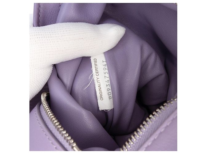 Borsa BV Twist Mini in vitello viola di Bottega Veneta Porpora - vista 5