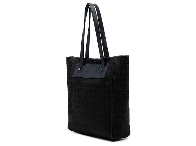 Fendi Braune Zucchino Canvas Tote Dunkelbraun - Ansicht 2