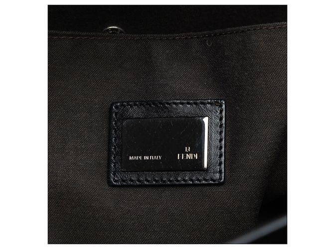 Fendi Braune Zucchino Canvas Tote Dunkelbraun - Ansicht 5