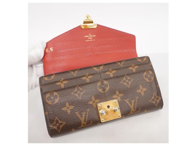 Portafoglio Lungo Pallas Monogram Louis Vuitton Fuschia - vista 3