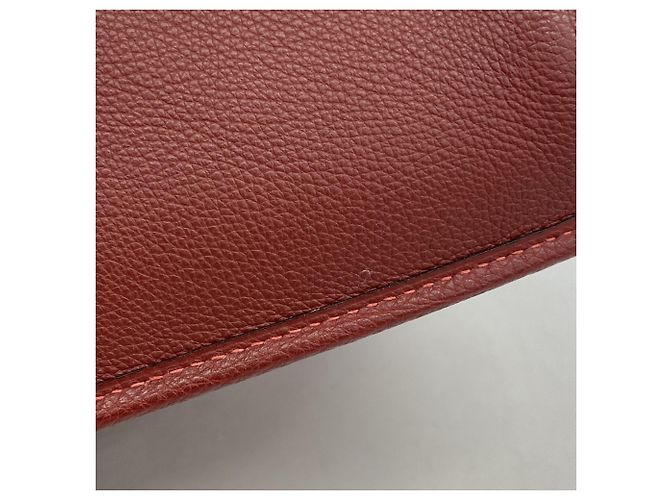 Hermès Vespa PM Togo Rouge H Schultertasche Rot - Ansicht 10