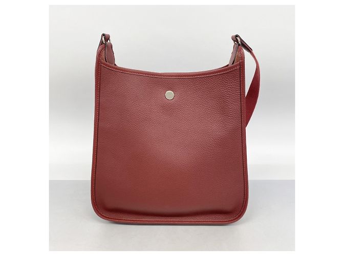 Hermès Vespa PM Togo Rouge H Schultertasche Rot - Ansicht 11