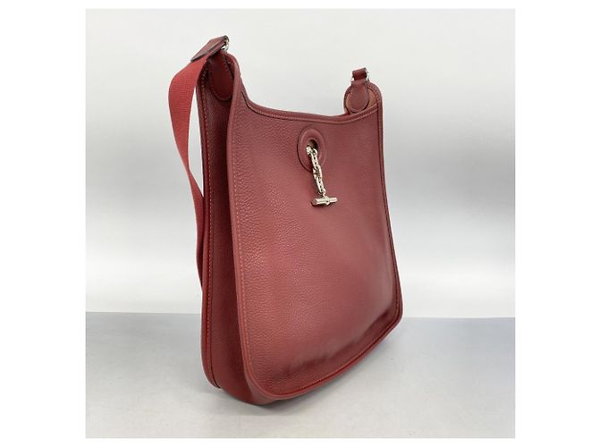 Hermès Vespa PM Togo Rouge H Schultertasche Rot - Ansicht 2