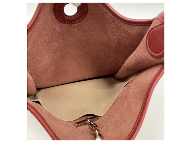 Hermès Vespa PM Togo Rouge H Schultertasche Rot - Ansicht 4