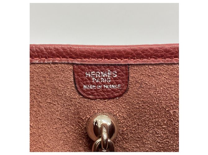 Hermès Vespa PM Togo Rouge H Schultertasche Rot - Ansicht 5