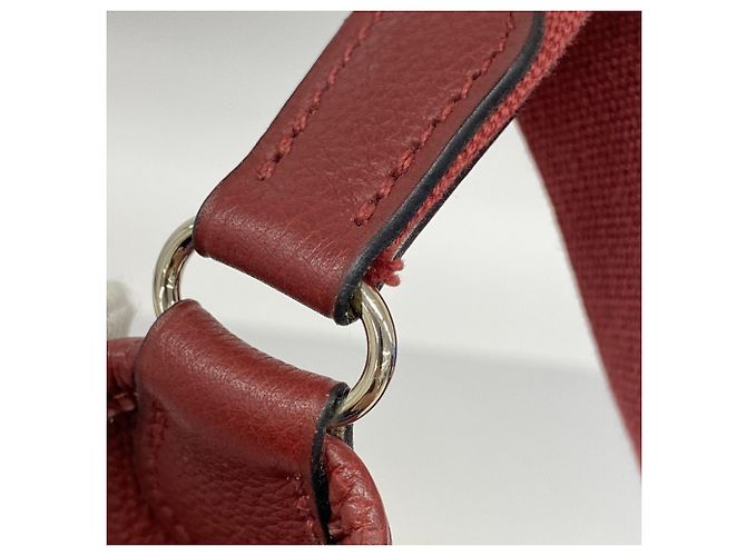Hermès Vespa PM Togo Rouge H Schultertasche Rot - Ansicht 8