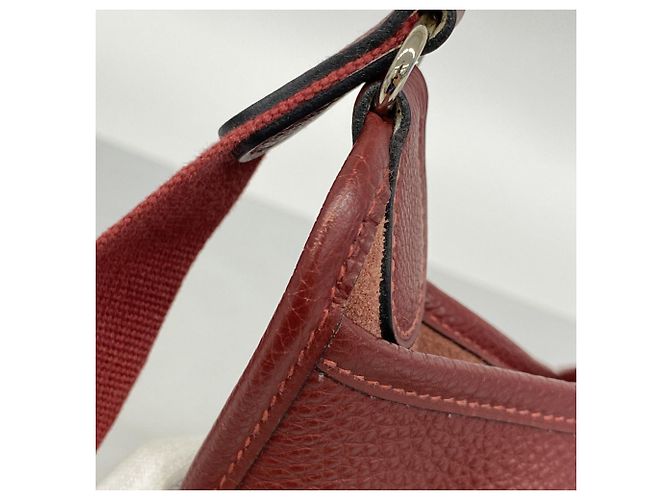 Hermès Vespa PM Togo Rouge H Schultertasche Rot - Ansicht 9