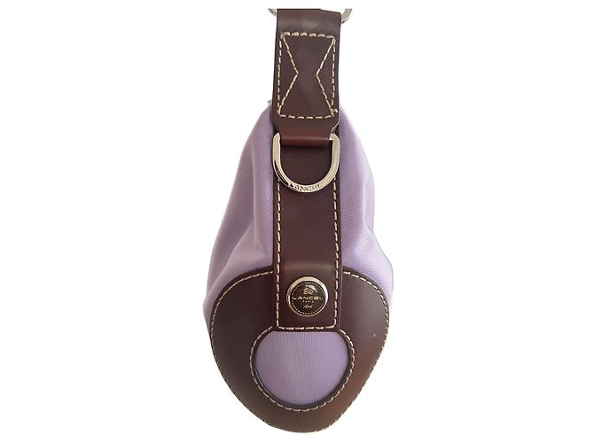 Balancel Lancel Bowling Handtasche hellbraun Stoff - Ansicht 2