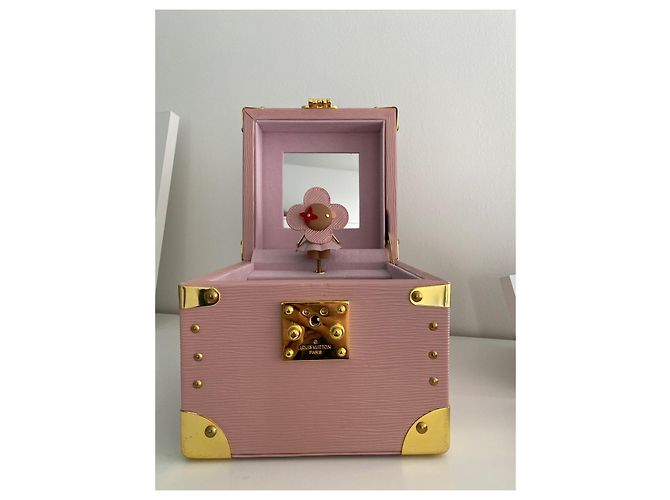 Sofia Coppola Louis Vuitton Vivienne Boîte à musique en cuir rose - vue 2