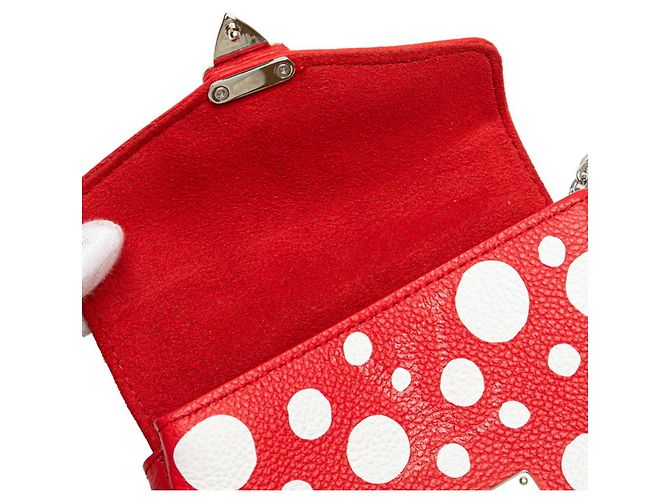 Borsa Louis Vuitton x Yayoi Kusama Bianco Rosso - vista 7