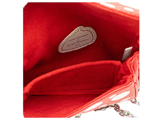 Borsa Louis Vuitton x Yayoi Kusama Bianco Rosso - vista 8