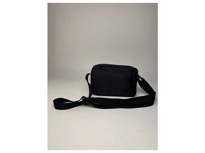 Vintage Courreges Polyester Umhängetasche schwarz - Ansicht 9