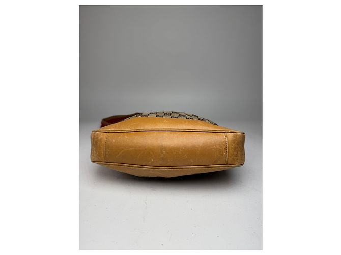 Bamboo Vintage Gucci Monogramm 2Way Bambus-Handtasche Beige - Ansicht 13