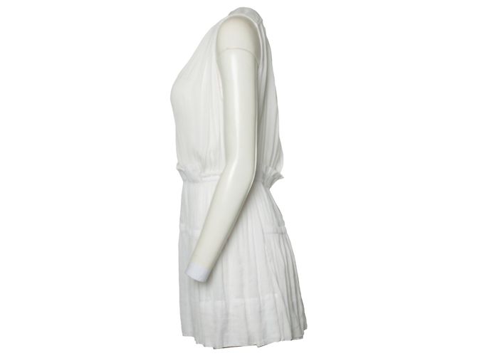 Isabel Marant, Weißes durchsichtiges Kleid mit Rüschen - Ansicht 4