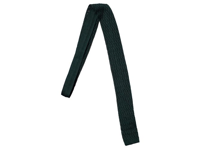 Autre Marque Rubinacci, sciarpa cravatta in maglia verde - vista 2