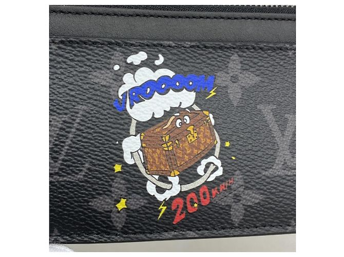 Twist Portamonete e porta carte Monogram Eclipse di Louis Vuitton Nero - vista 5