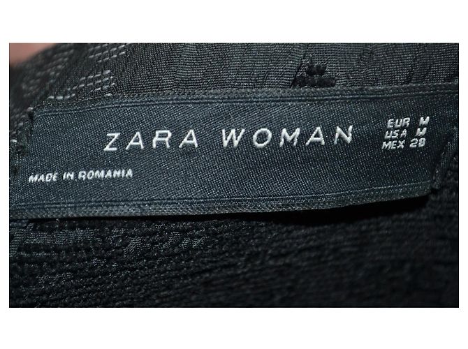 Abrigo Zara negro de viscosa talla M - vista 4
